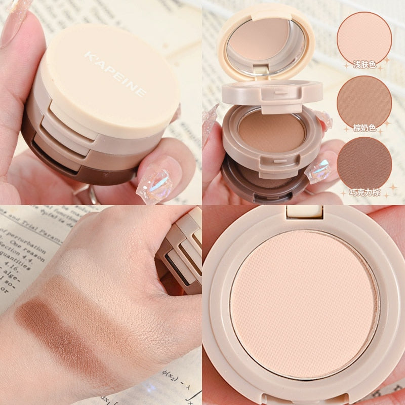 3-in-1 Makeup Palette Matte Pearlescent Eyeshadow Blush Highlighter Contouring Three-layer All-in-one Palette Brightening Skin 8