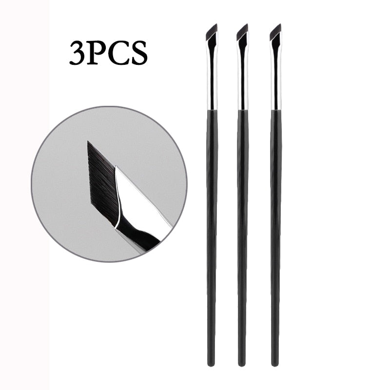 Upgrade Blade Eyeliner Brush Ultra Thin Fine Angle Flat Eyebrow Brush Under The Eyes Place Makeup Brush Precise Detail Brush Upgrade Eyeline 3pc